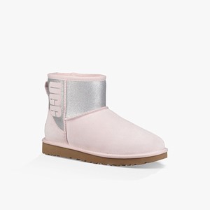 Ugg Classic Mini Sparkle Klassiska Stövlar Dam Rosa (463108GMQ)